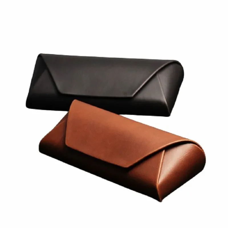 Brown Leather Glasses Case